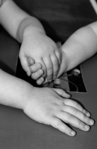 children holding hands